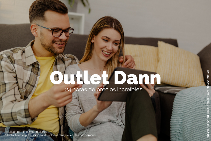 Outlet en Hoteles Dann te ofrece tarifas únicas para que disfrutes nuestros destinos de excelencia de nuestra cadena en Colombia y Ecuador